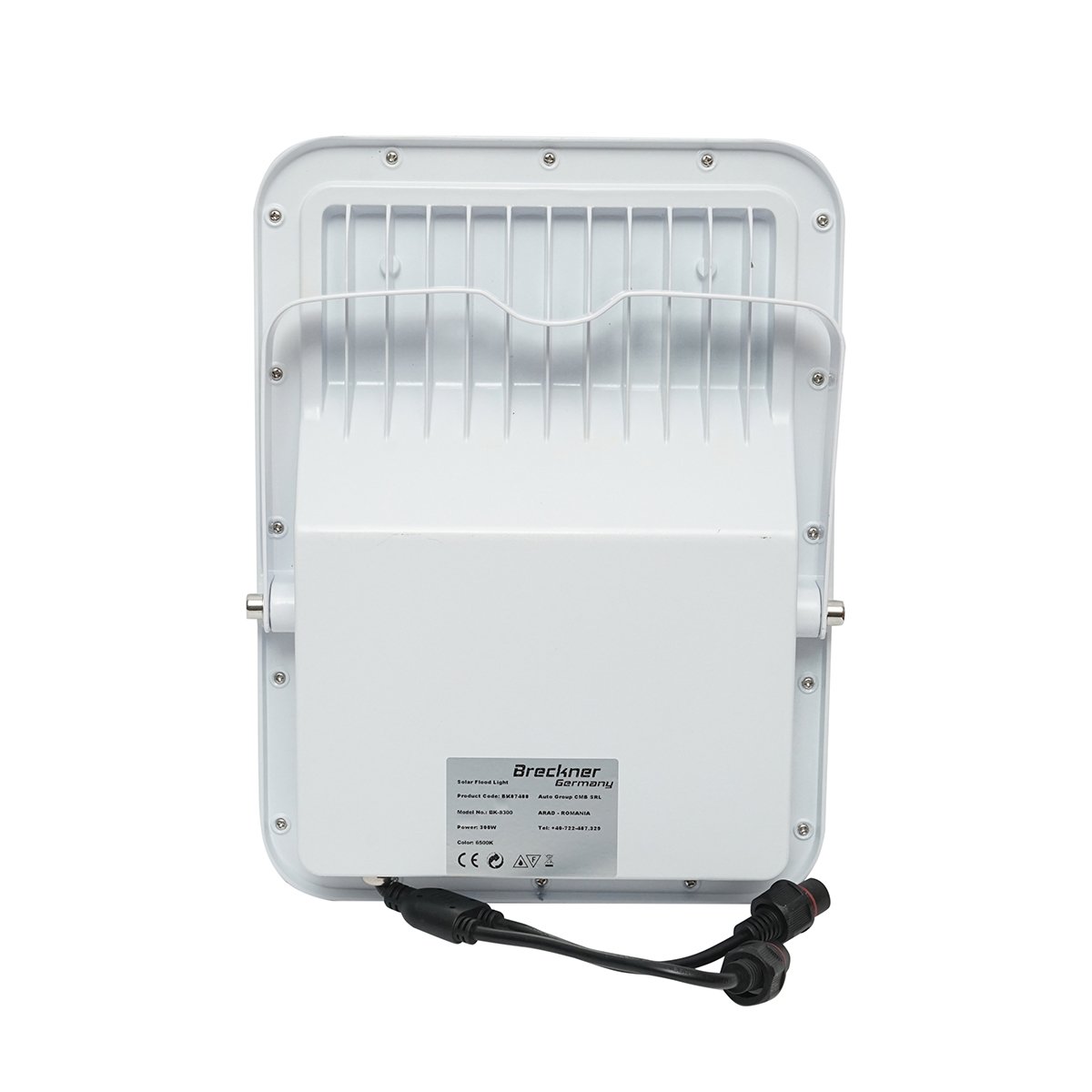 Lampa LED cu panouri solare 50W proiector 150W telecomanda, baterie 3,2V/40Ah Breckner Germany